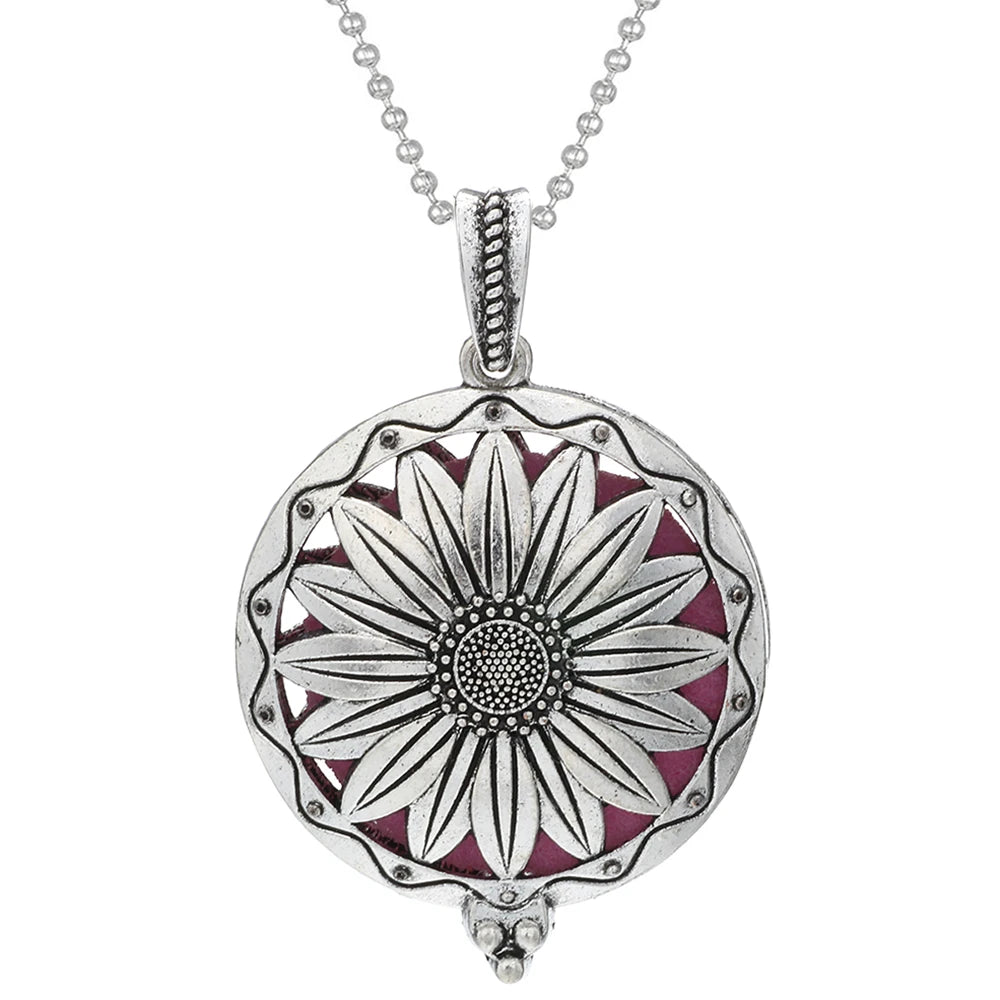 Tree of Life Diffuser Necklace - Aromatherapy Essential Oil Locket Pendant