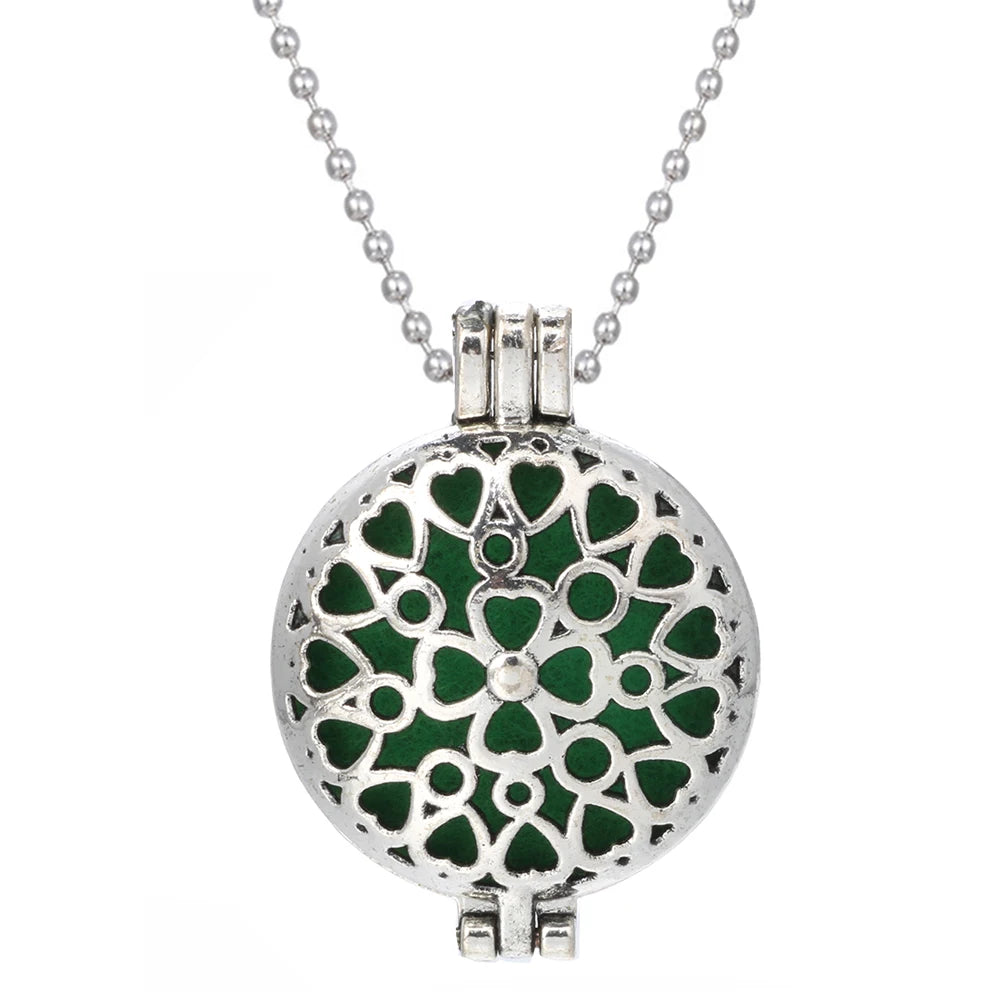 Tree of Life Diffuser Necklace - Aromatherapy Essential Oil Locket Pendant