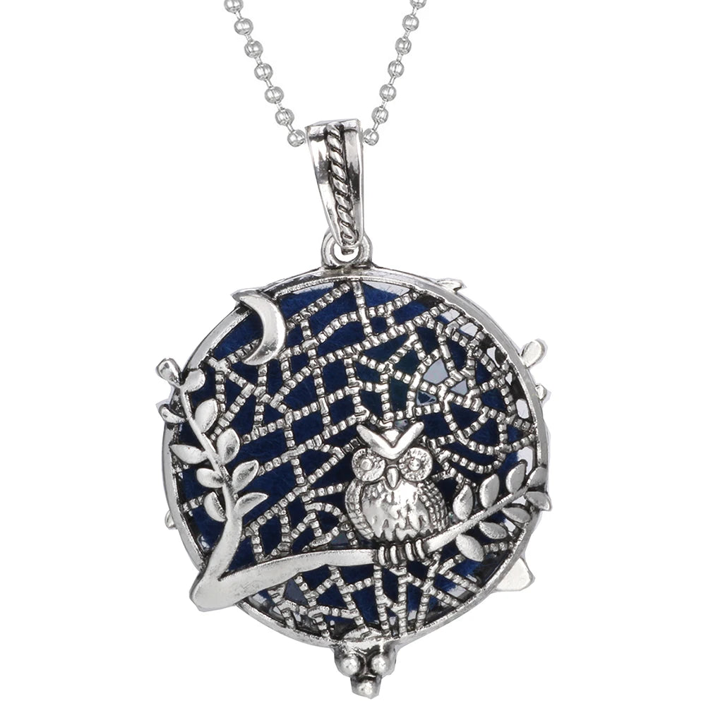 Tree of Life Diffuser Necklace - Aromatherapy Essential Oil Locket Pendant