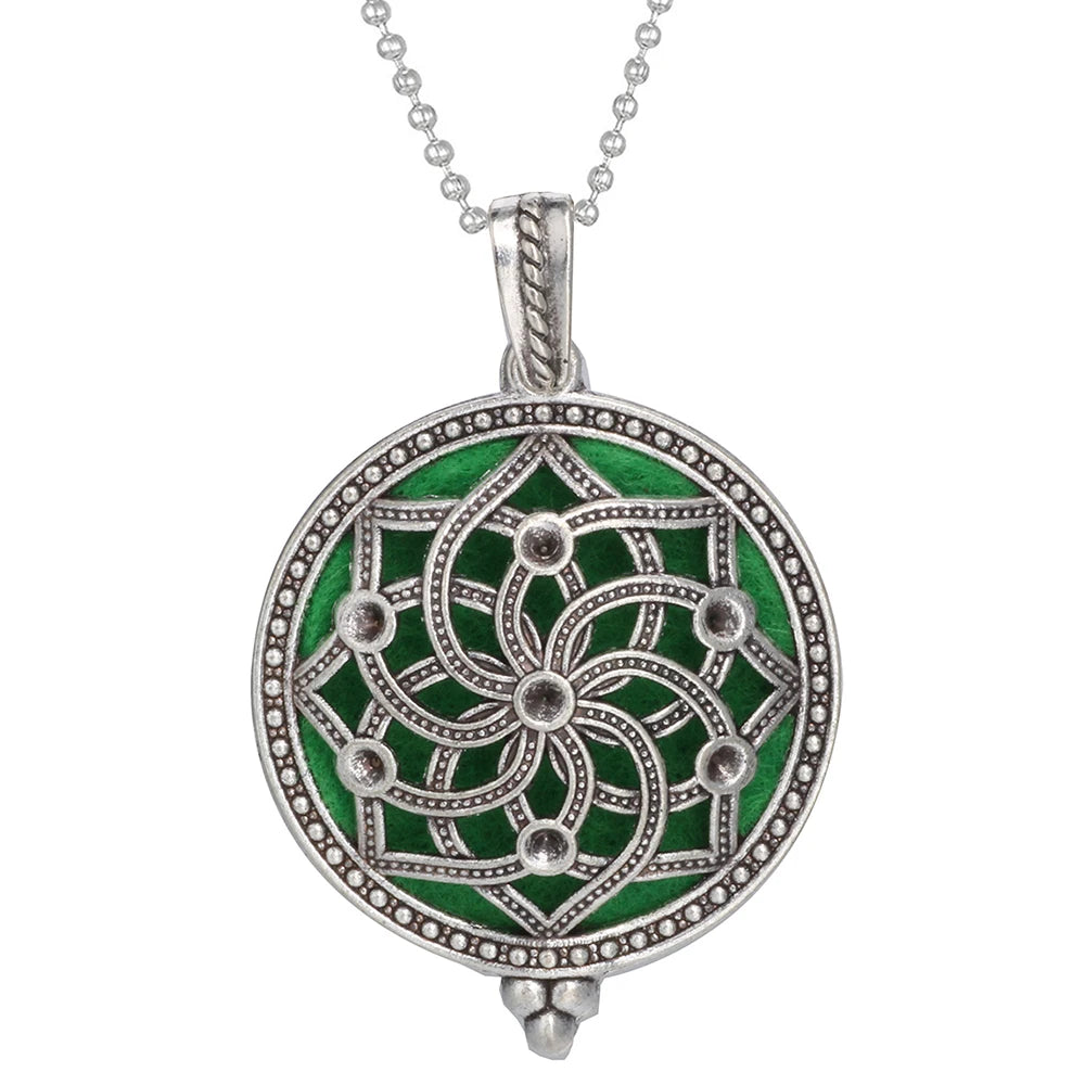 Tree of Life Diffuser Necklace - Aromatherapy Essential Oil Locket Pendant