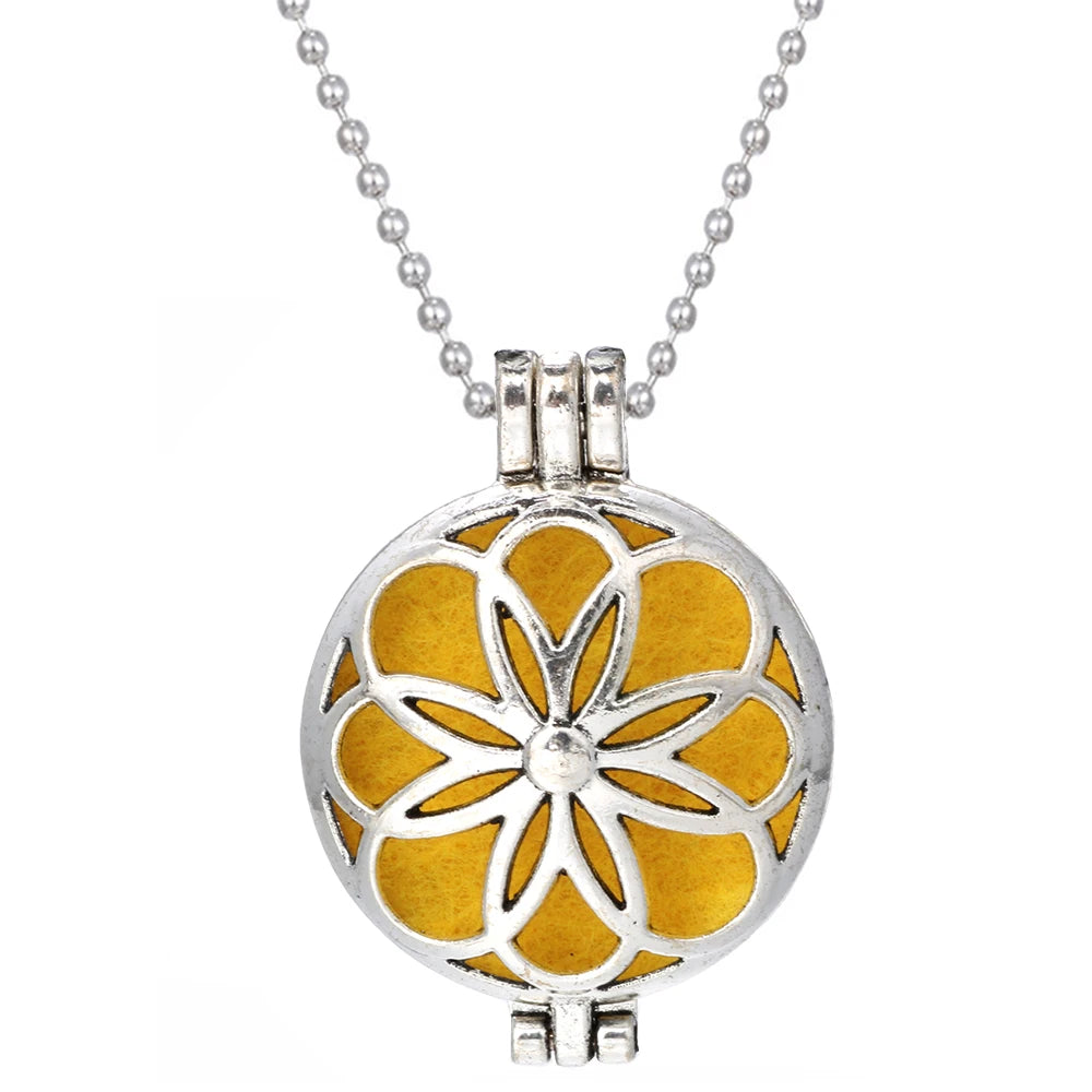 Tree of Life Diffuser Necklace - Aromatherapy Essential Oil Locket Pendant