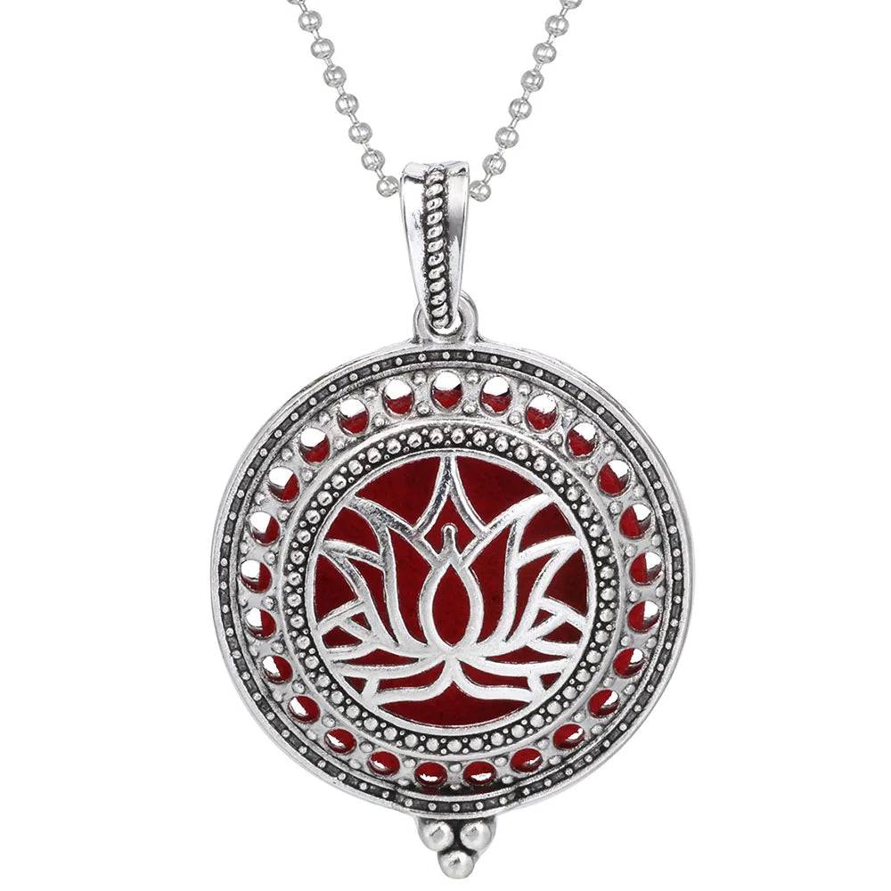 Tree of Life Diffuser Necklace - Aromatherapy Essential Oil Locket Pendant