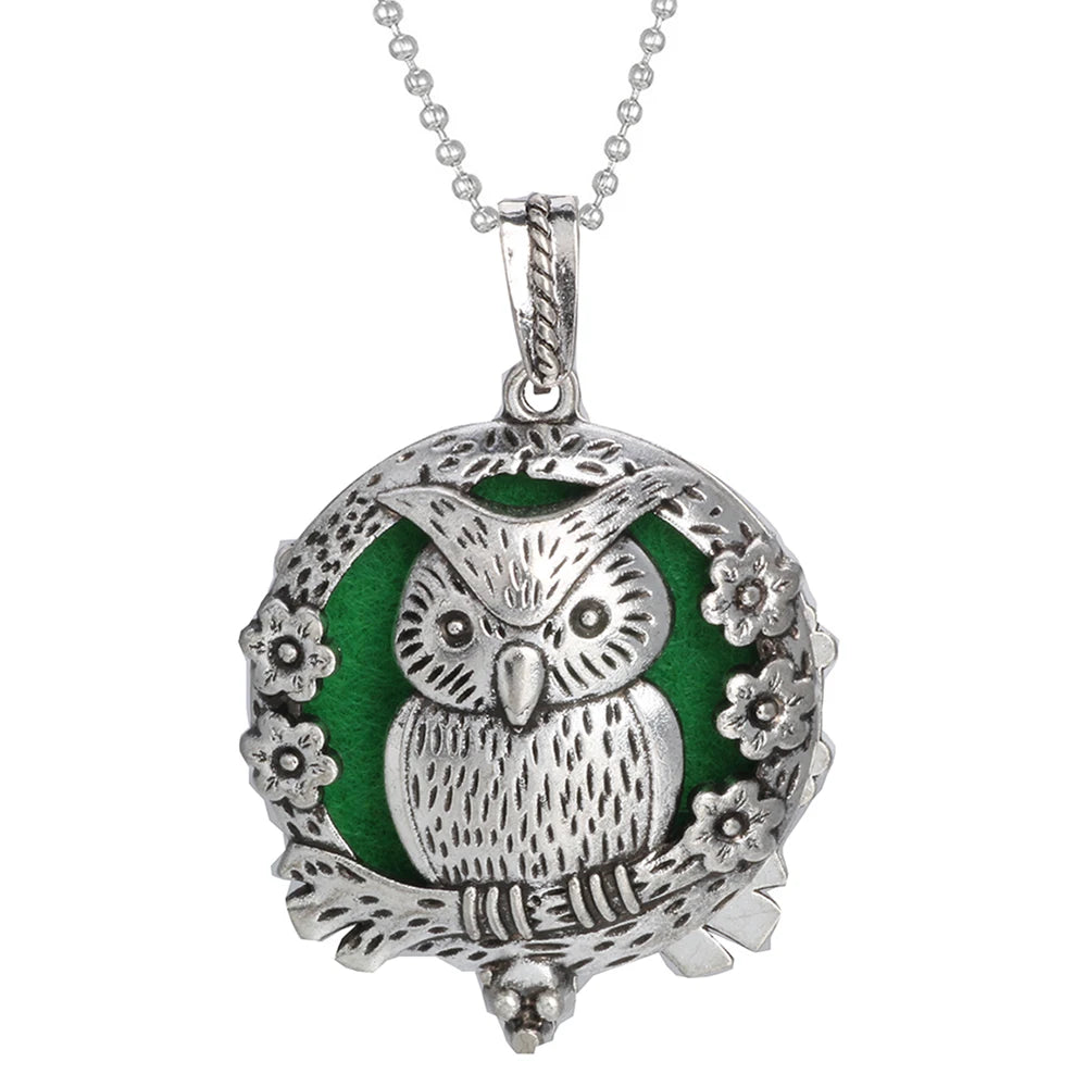 Tree of Life Diffuser Necklace - Aromatherapy Essential Oil Locket Pendant