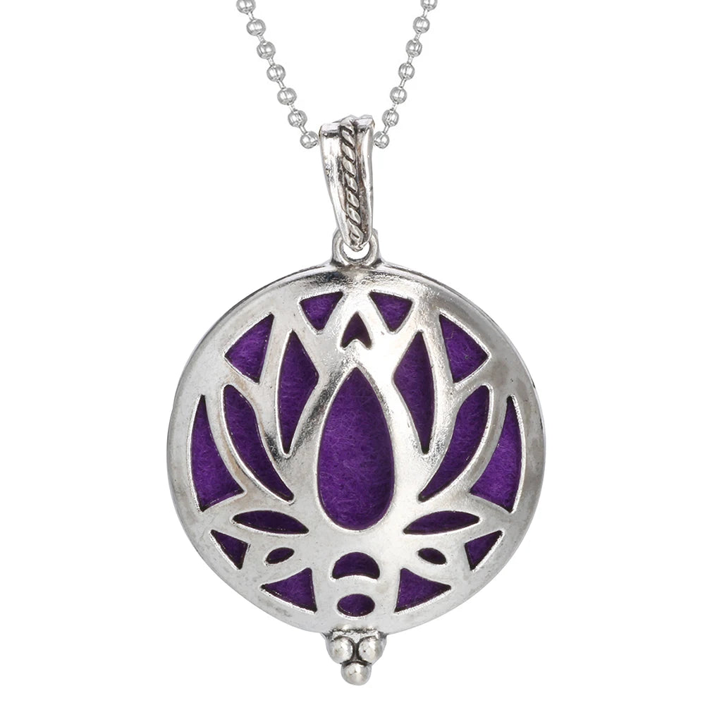 Tree of Life Diffuser Necklace - Aromatherapy Essential Oil Locket Pendant