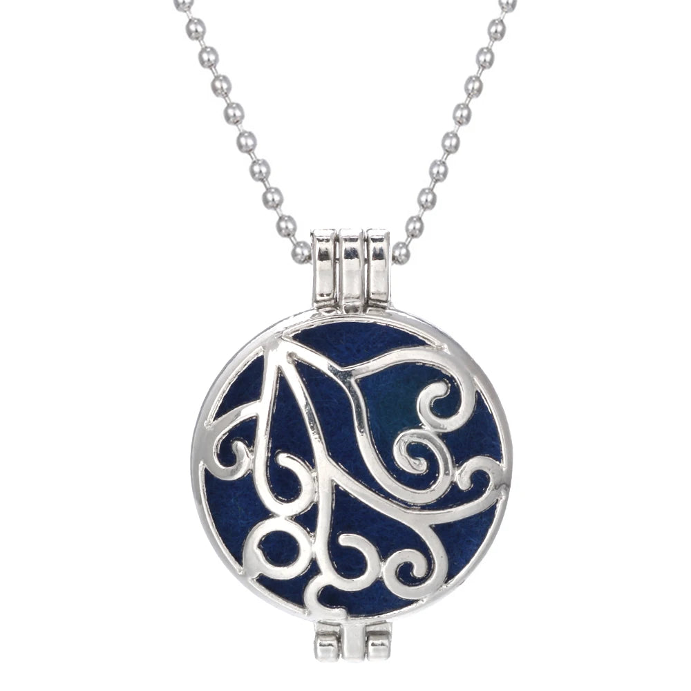 Tree of Life Diffuser Necklace - Aromatherapy Essential Oil Locket Pendant