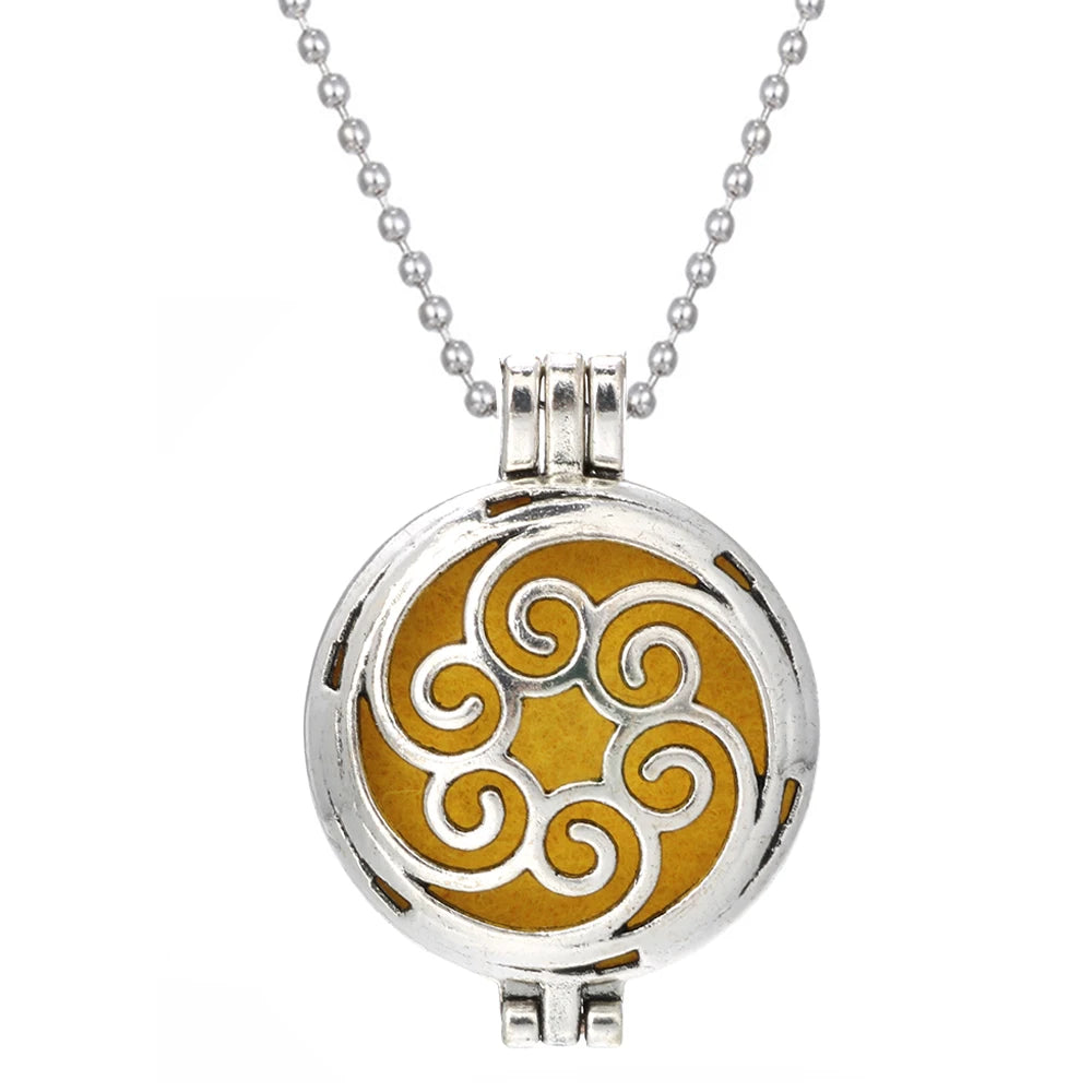 Tree of Life Diffuser Necklace - Aromatherapy Essential Oil Locket Pendant