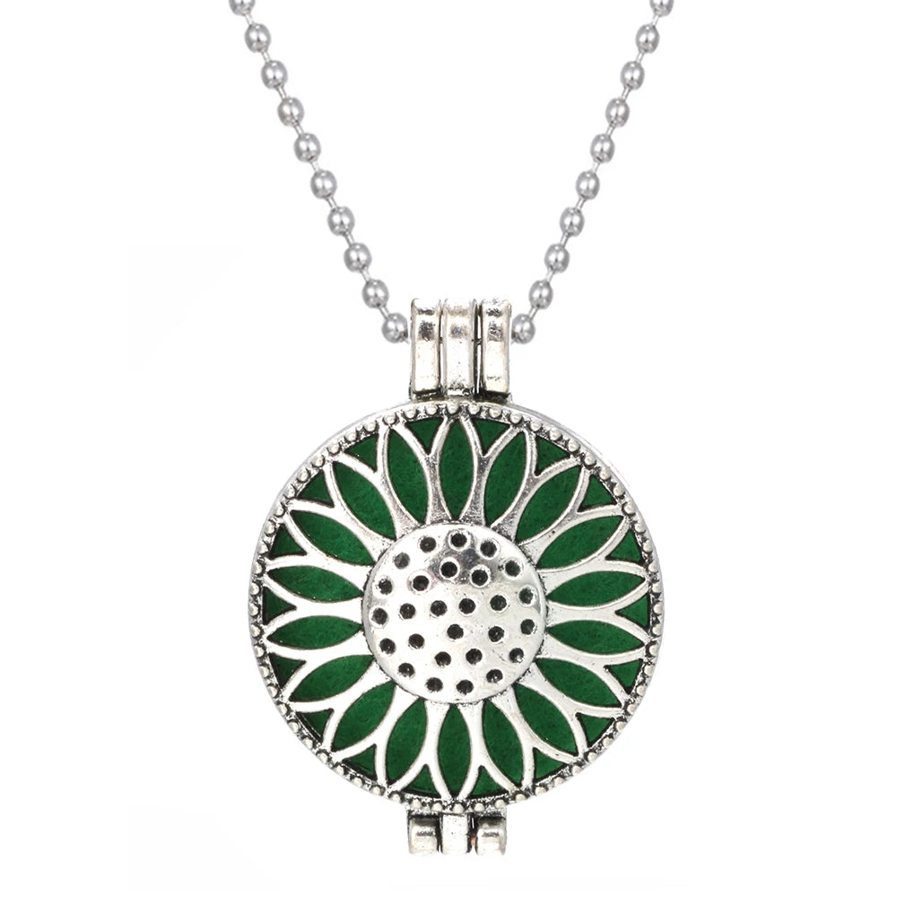 Tree of Life Diffuser Necklace - Aromatherapy Essential Oil Locket Pendant