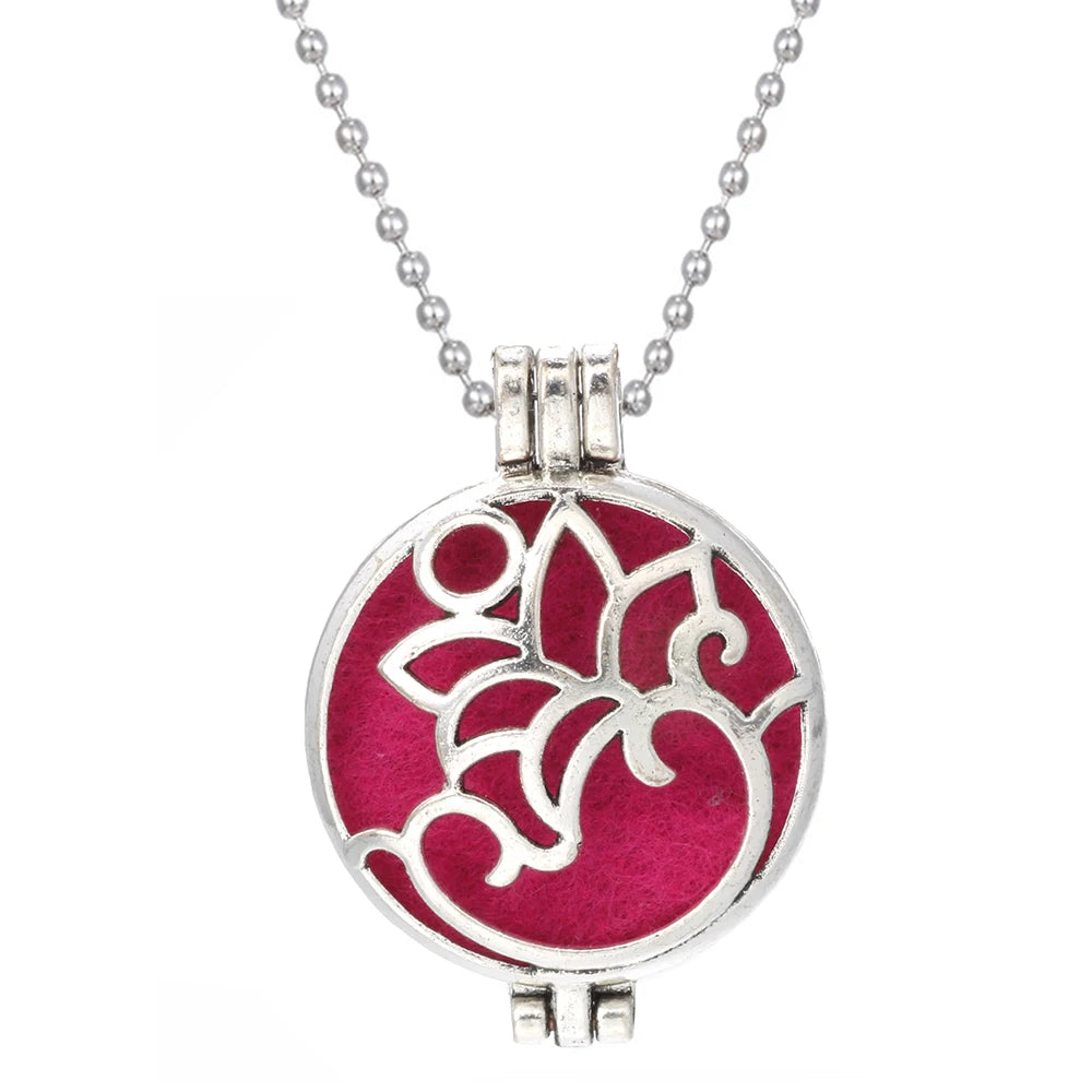 Tree of Life Diffuser Necklace - Aromatherapy Essential Oil Locket Pendant