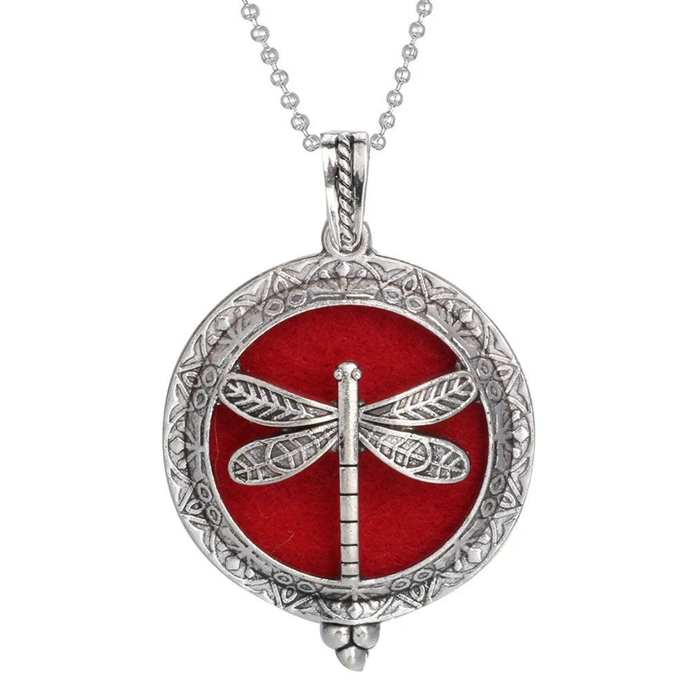 Tree of Life Diffuser Necklace - Aromatherapy Essential Oil Locket Pendant