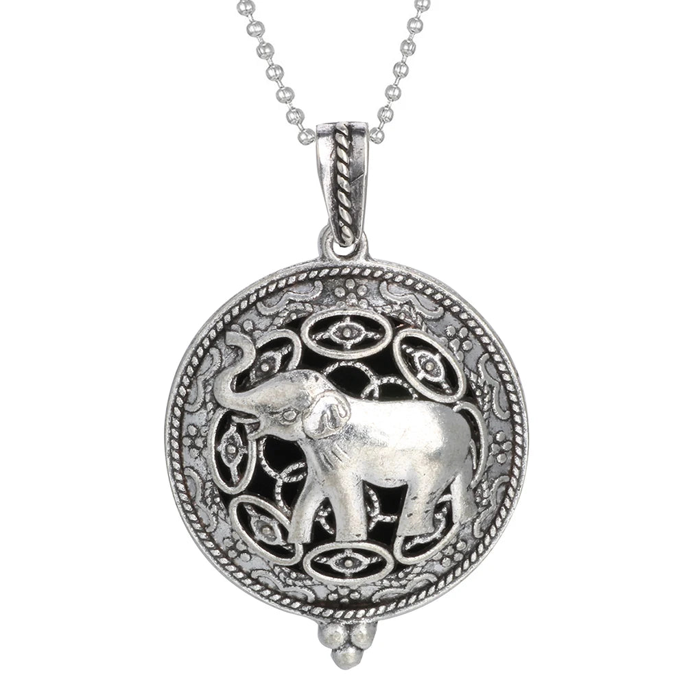 Tree of Life Diffuser Necklace - Aromatherapy Essential Oil Locket Pendant
