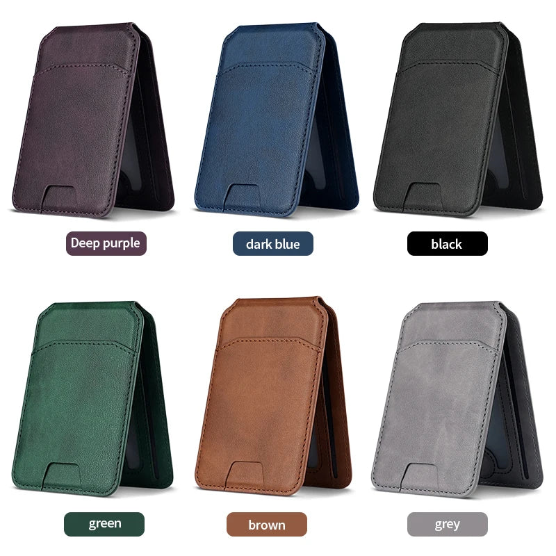 MagSafe Leather Wallet Case - Magnetic Card Holder for iPhone 16, 15, 14, 13 & 12