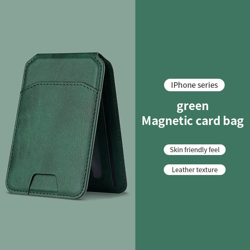 MagSafe Leather Wallet Case - Magnetic Card Holder for iPhone 16, 15, 14, 13 & 12