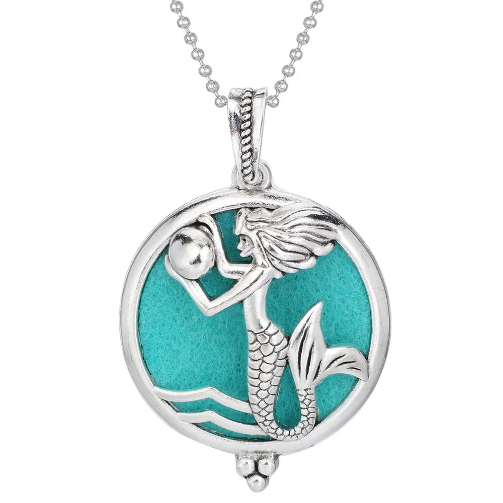 Tree of Life Diffuser Necklace - Aromatherapy Essential Oil Locket Pendant
