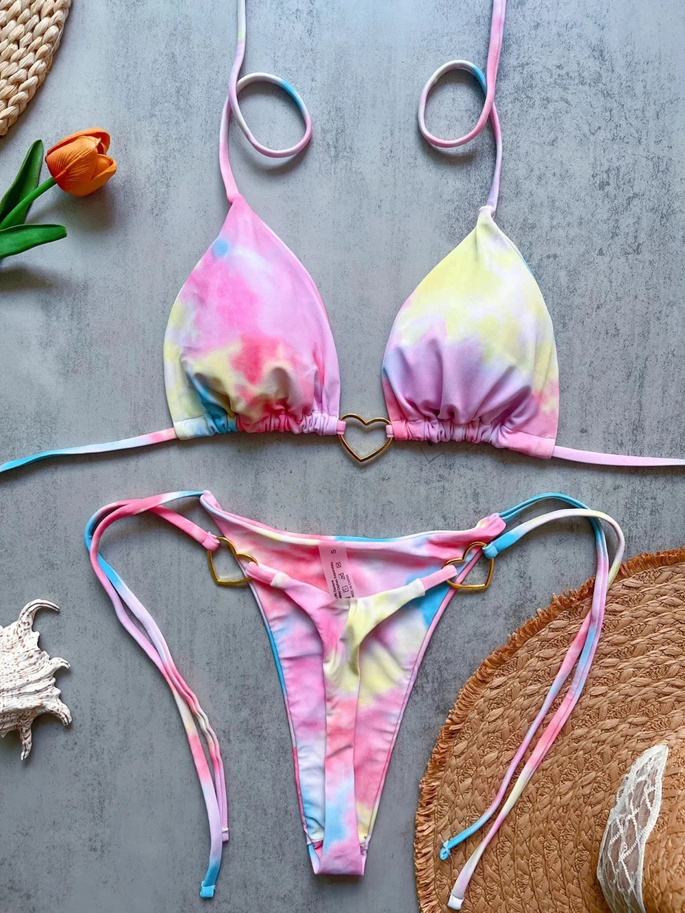 Scarlet Luxe Triangle Bikini Set
