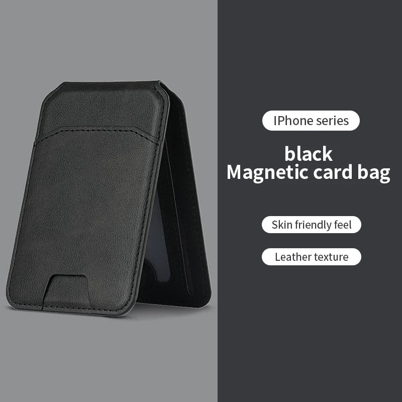 MagSafe Leather Wallet Case - Magnetic Card Holder for iPhone 16, 15, 14, 13 & 12