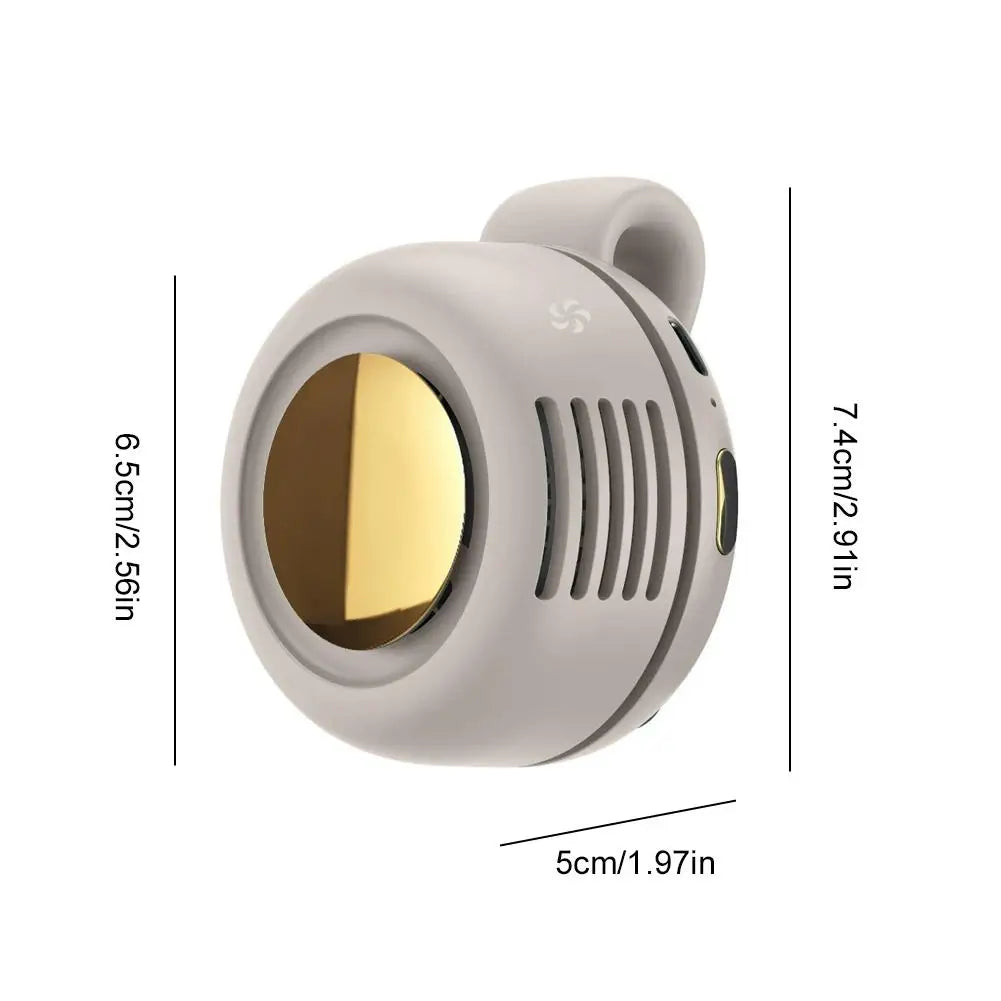 Wearable 360° Neck Fan - Hands-Free Bladeless 
Cooling Fan for Summer Travel & Everyday Use
