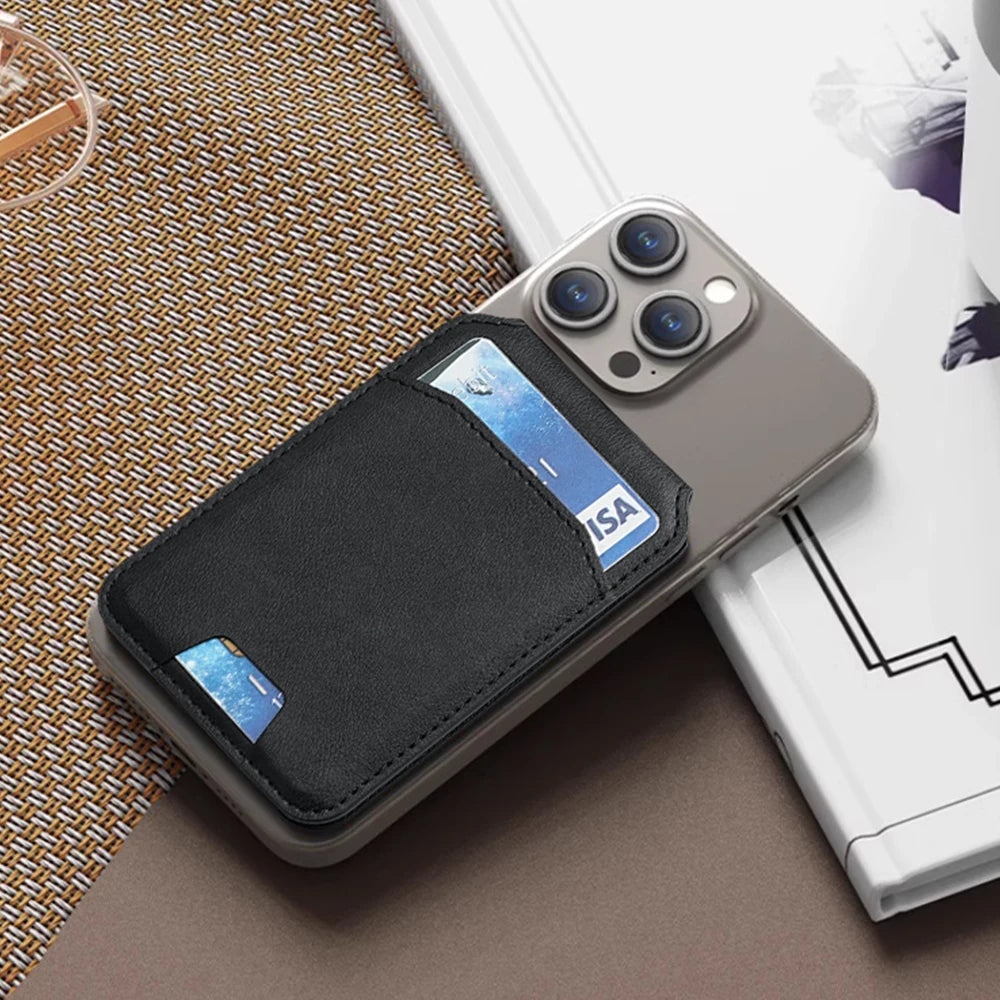 MagSafe Leather Wallet Case - Magnetic Card Holder for iPhone 16, 15, 14, 13 & 12