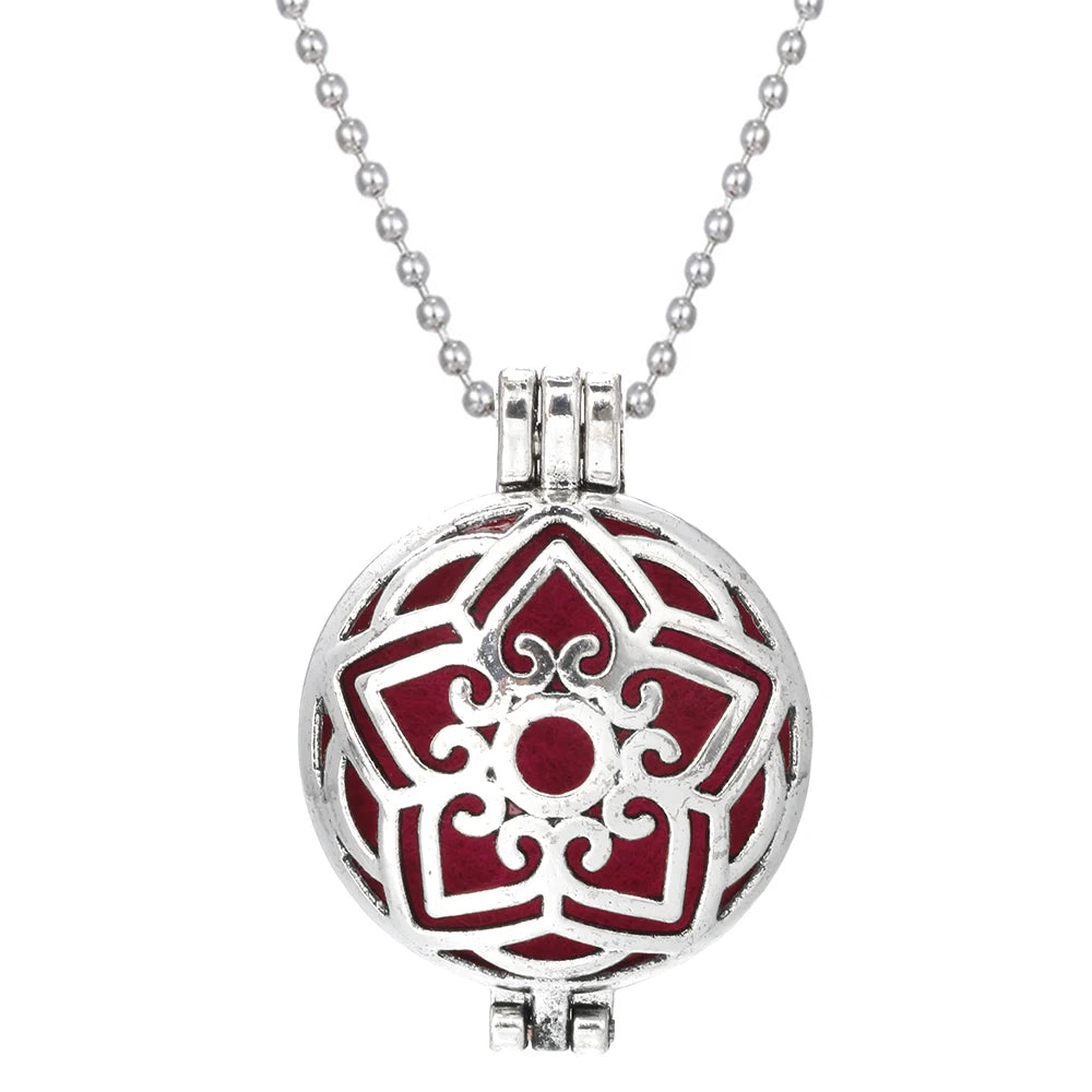 Tree of Life Diffuser Necklace - Aromatherapy Essential Oil Locket Pendant