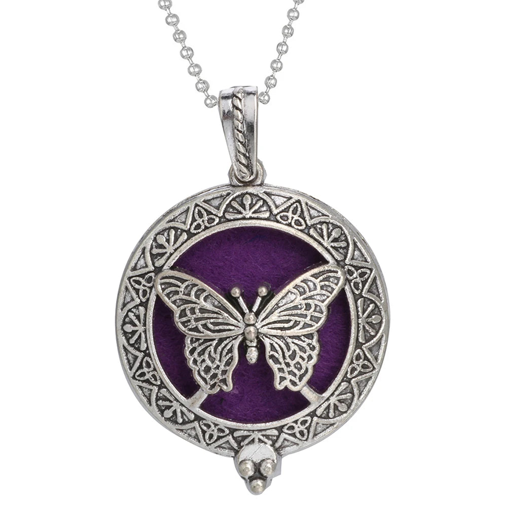 Tree of Life Diffuser Necklace - Aromatherapy Essential Oil Locket Pendant